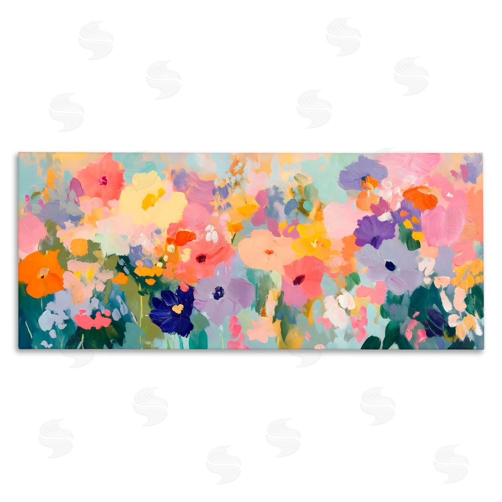 Creative Studio Colorful Garden Variations Stretched Canvas Wall Art