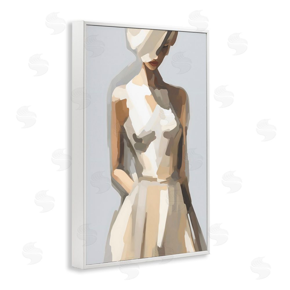 Creative Studio Sophistication of the Muse White Framed Giclee Wall Art Print