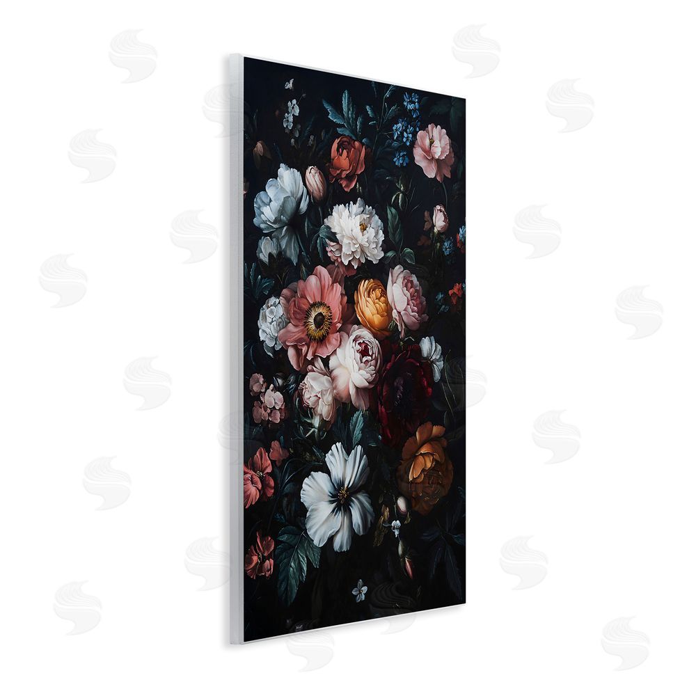 Creative Studio Midnight Garden Velvet Florals Wall Plaque Home Decor Art Print