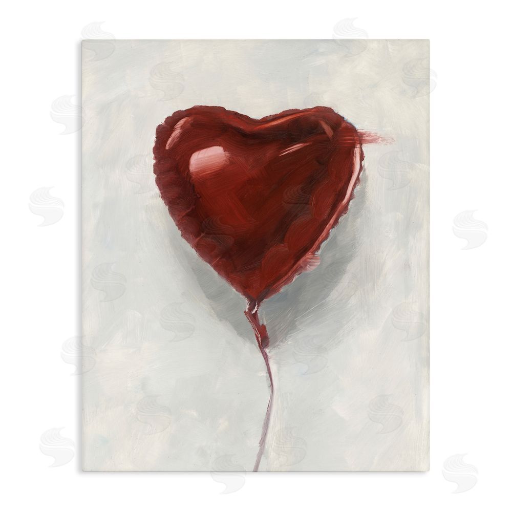 Ethan Harper Heart Shaped Balloon Stretched Canvas Wall Art