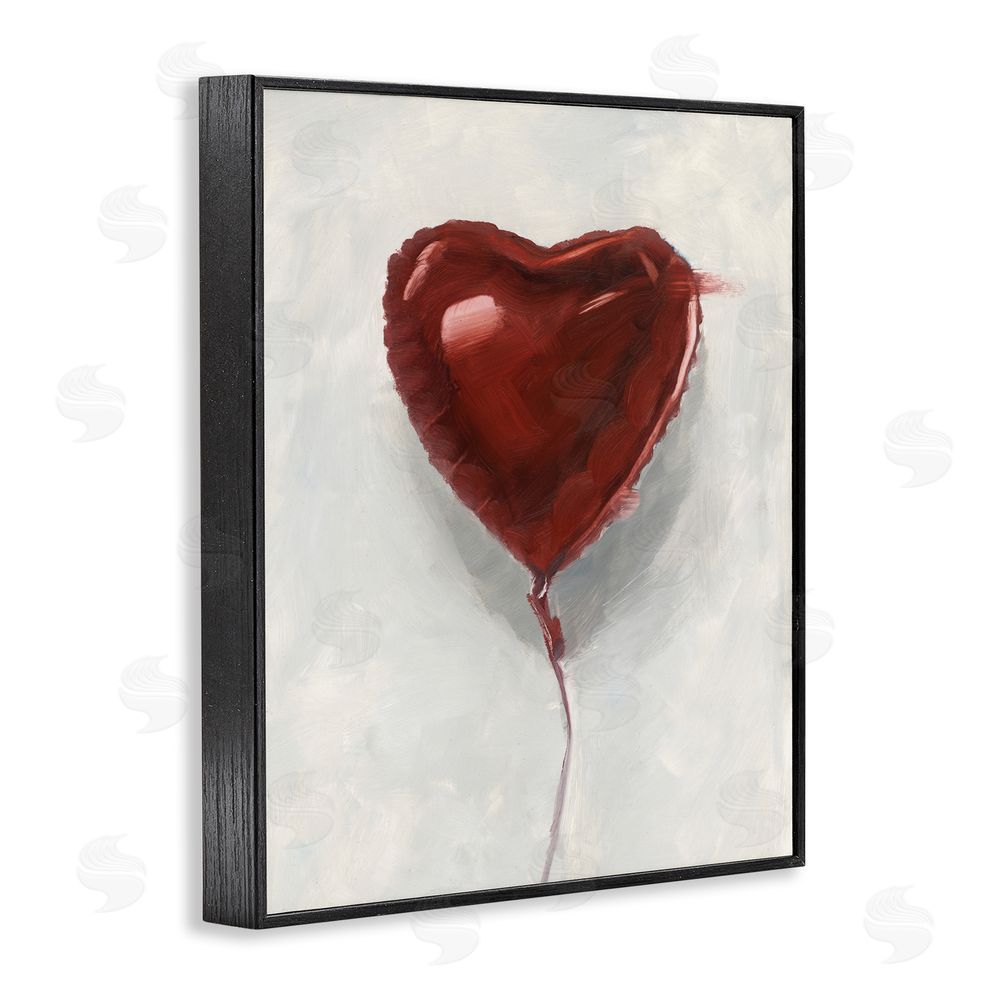 Ethan Harper Heart Shaped Balloon Blacked Framed Giclee Wall Art Print