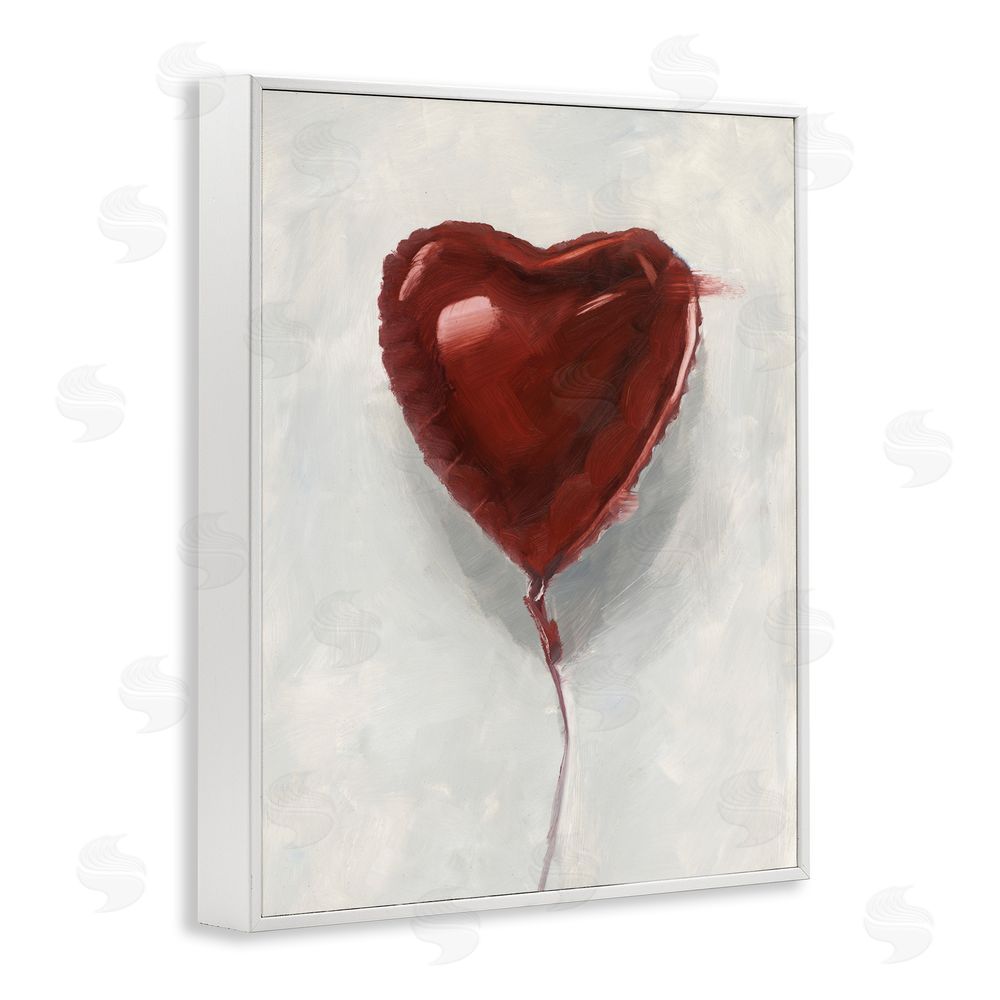 Ethan Harper Heart Shaped Balloon White Framed Giclee Wall Art Print