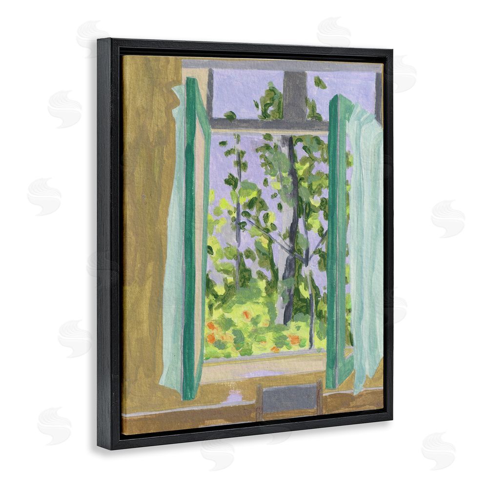 Melissa Wang A Seat For Spring Black Floating Frame Canvas Wall Art Print