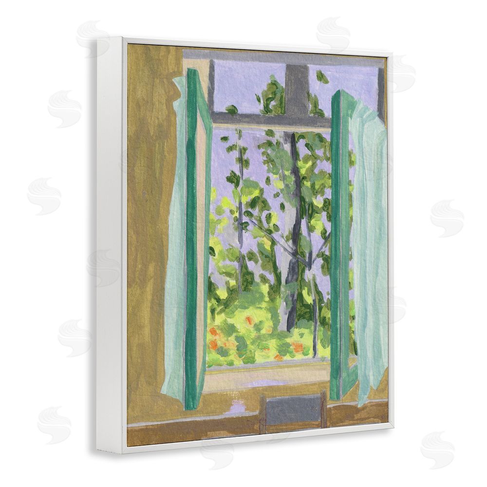 Melissa Wang A Seat For Spring White Framed Giclee Print Wall Art