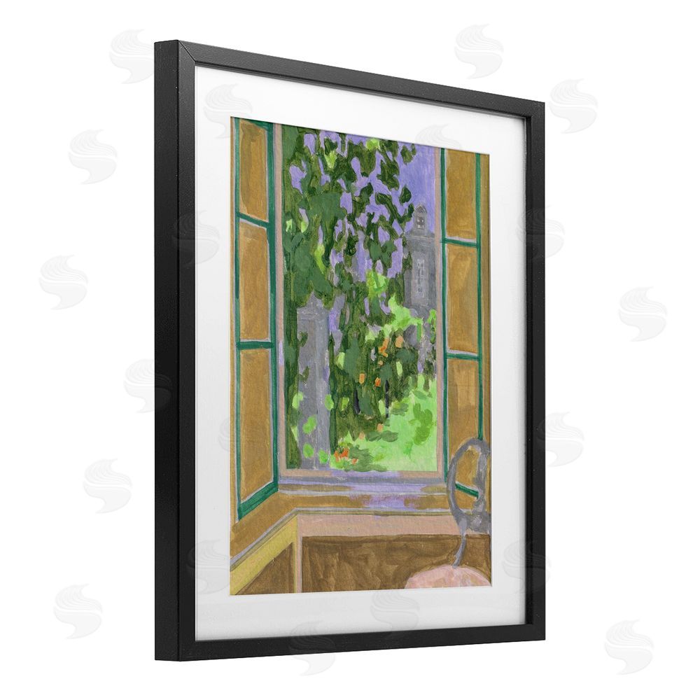 Melissa Wang Seat For Spring Expression Black Framed Print Under Glass Wall Art