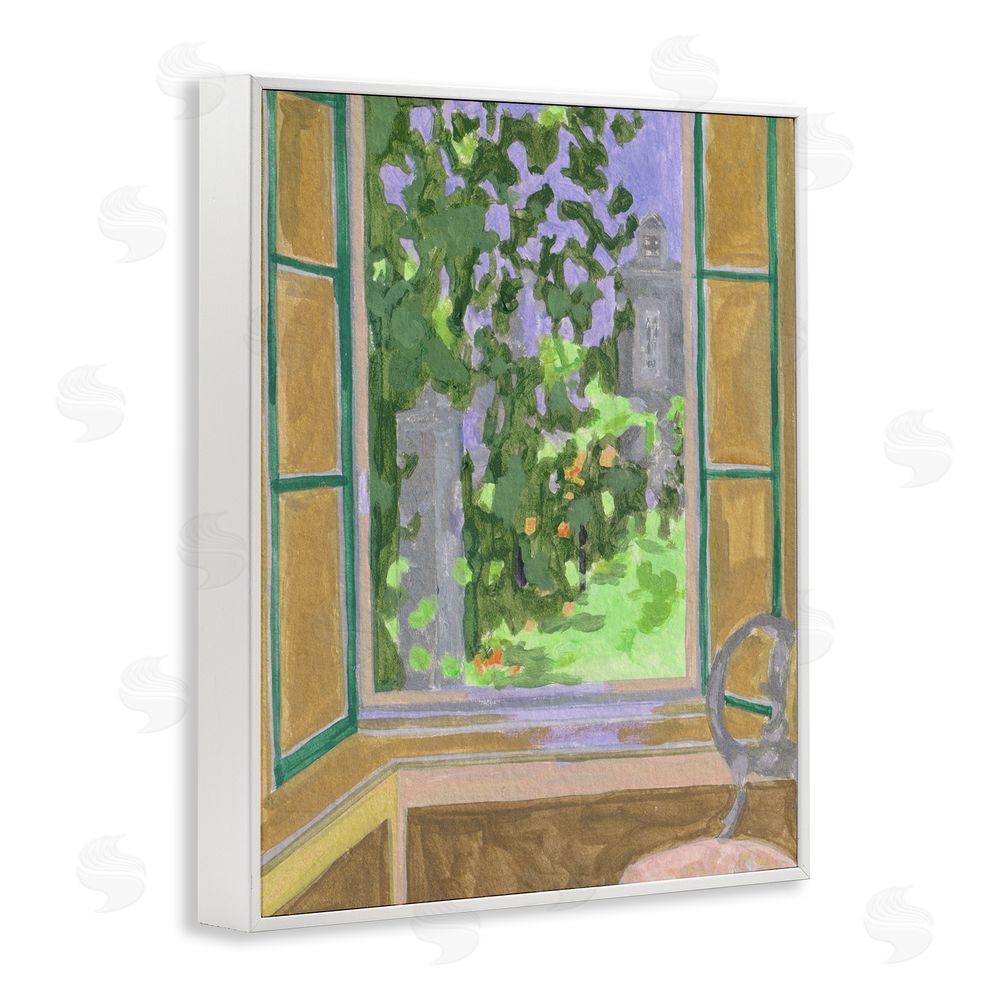 Melissa Wang Seat For Spring Expression White Framed Giclee Print Wall Art