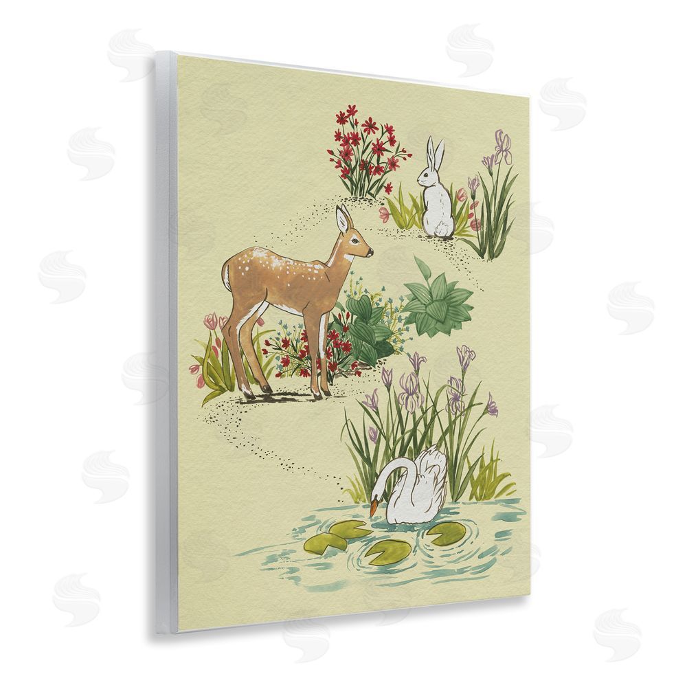 Grace Popp Peaceful Spring Animals Wall Plaque Art Print