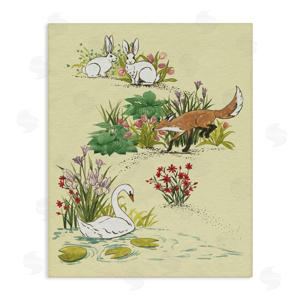 Grace Popp Animals In Nature Scenes Stretched Canvas Wall Art Print