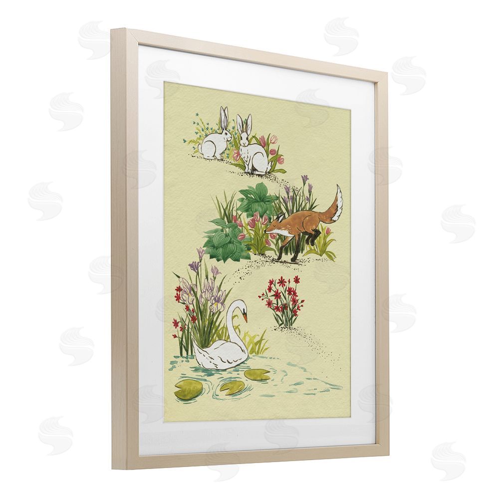 Grace Popp Animals In Nature Scenes Birch Framed Print Under Glass Wall Art