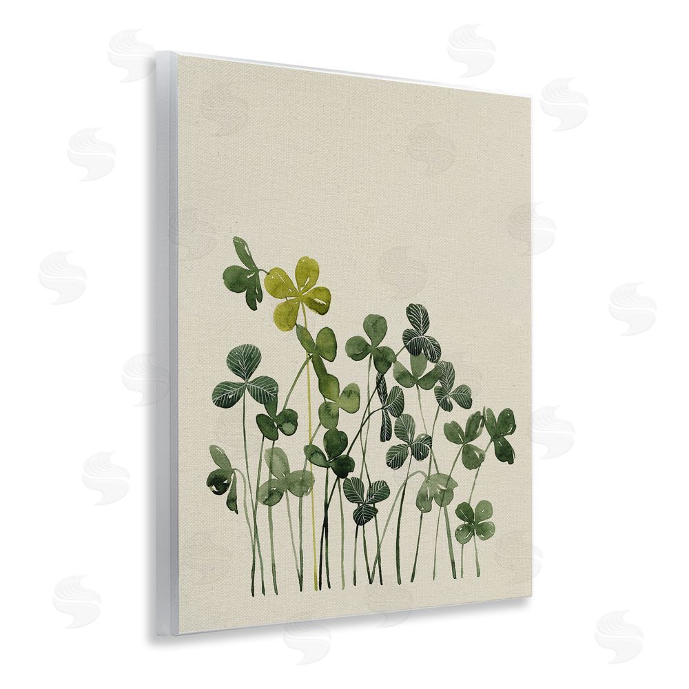 Grace Popp Hidden Gems Clovers Wooden Wall Plaque Art Print