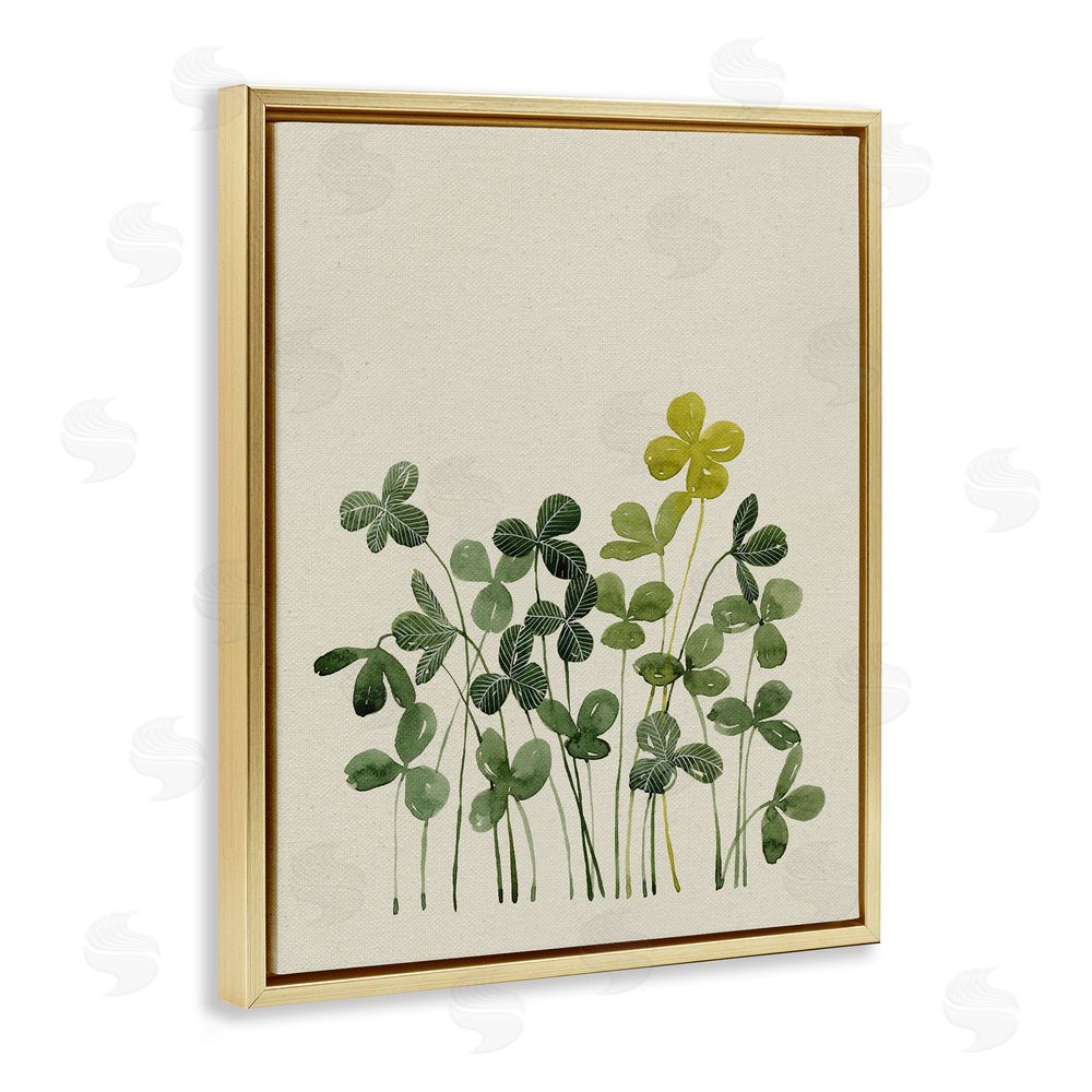 Grace Popp Hidden Gems Botanicals Gold Floating Frame Canvas Wall Art Print