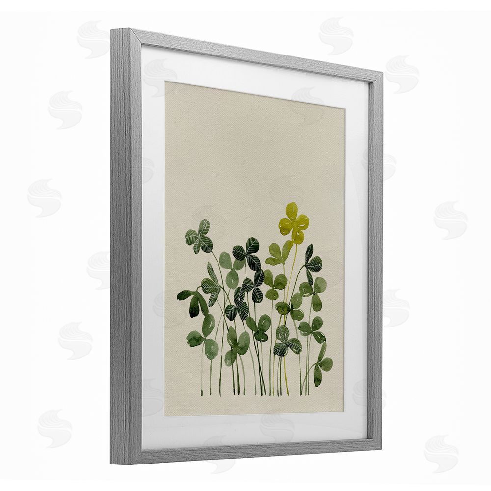 Grace Popp Hidden Gems Botanicals Gray Framed Print Under Glass Wall Art