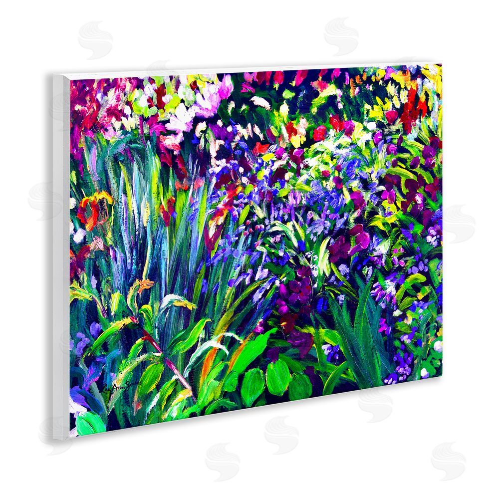 Lee Ann Zirbes Vibrant Confetti Garden Wooden Wall Plaque Art Print