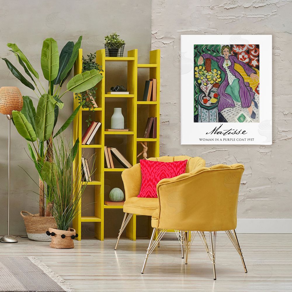 Vintage Hustle Matisse Woman In Purple Coat