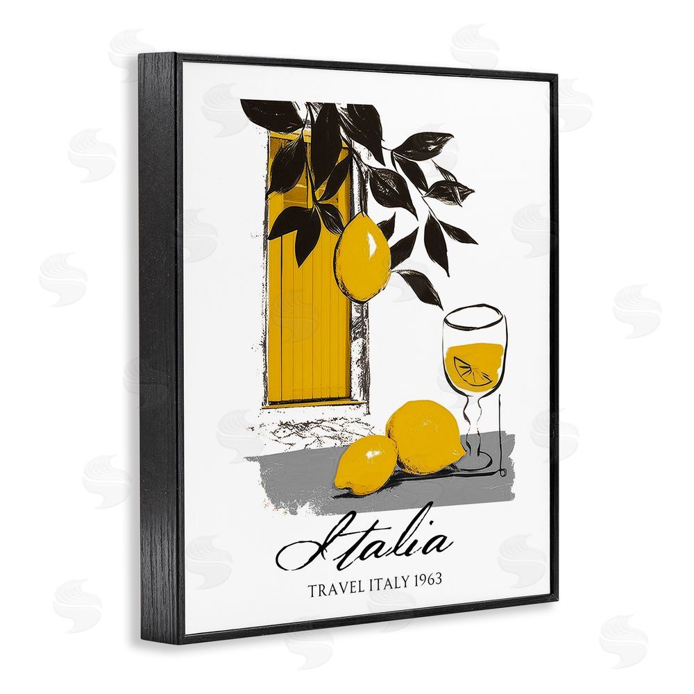 Annabelle Hall Travel Italia Lemons Black Framed Giclee Wall Art Print