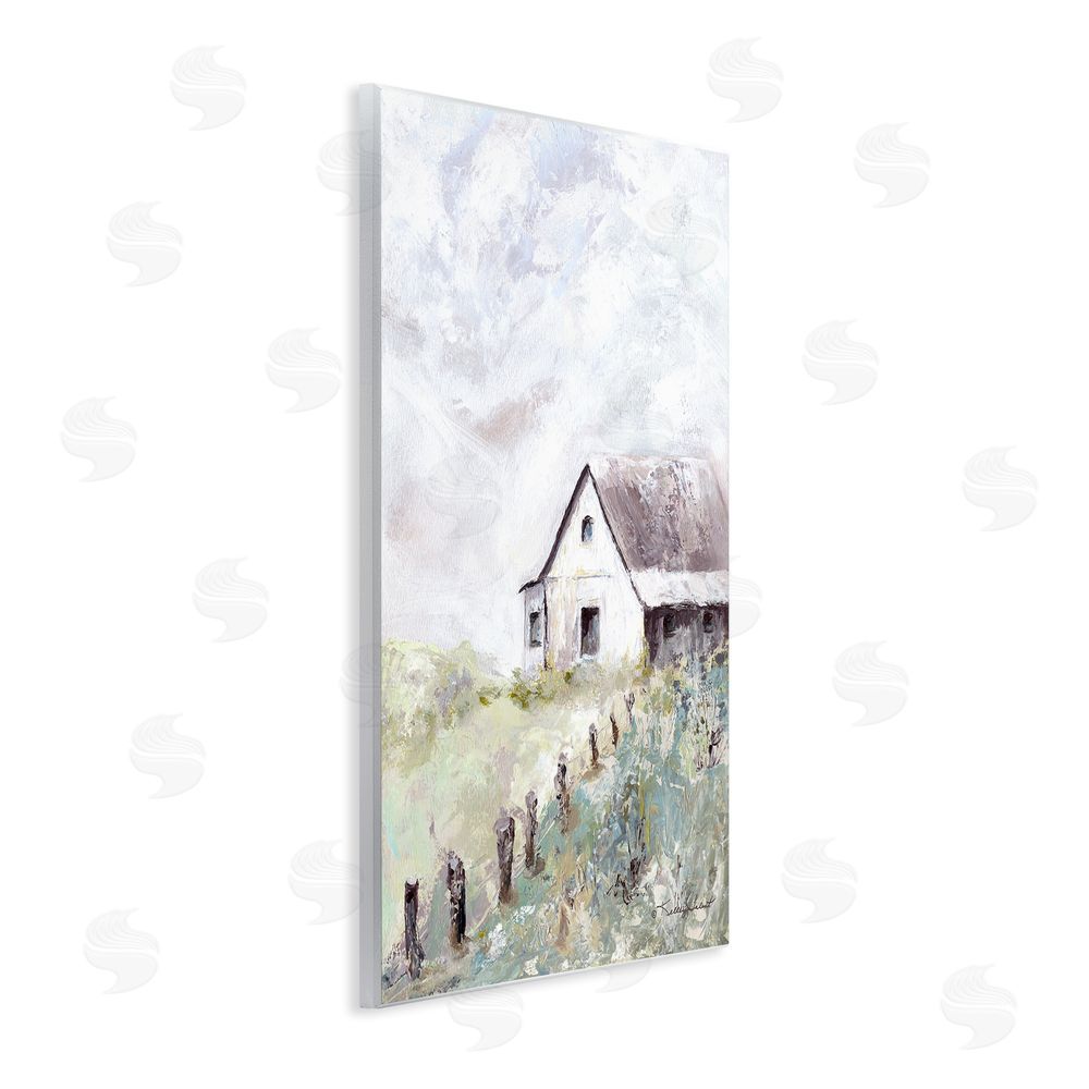 Kelley Talent Barnyard in Morning Light Wooden Wall Plaque Art Print