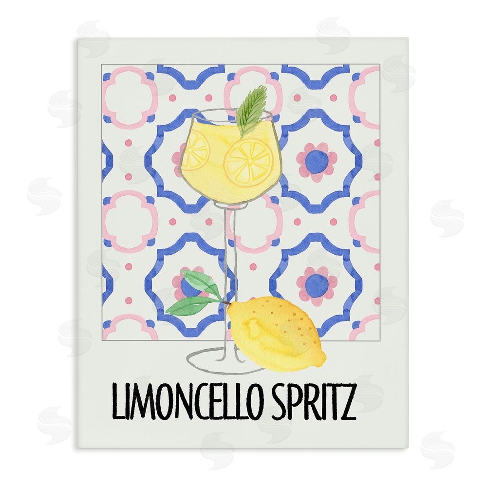 Nina Jacobs Italy Spritz on My Mind Stretched Canvas Wall Art Print