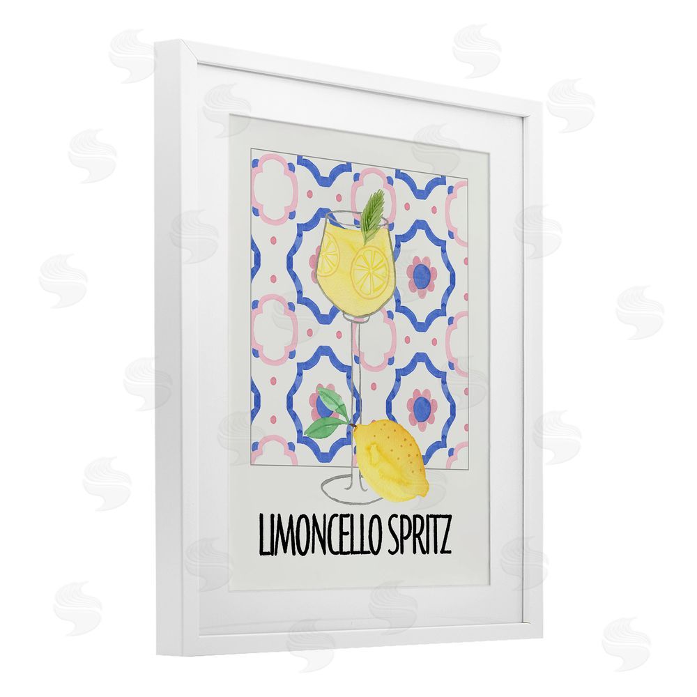 Nina Jacobs Italy Spritz on My Mind White Framed Print Under Glass Wall Art
