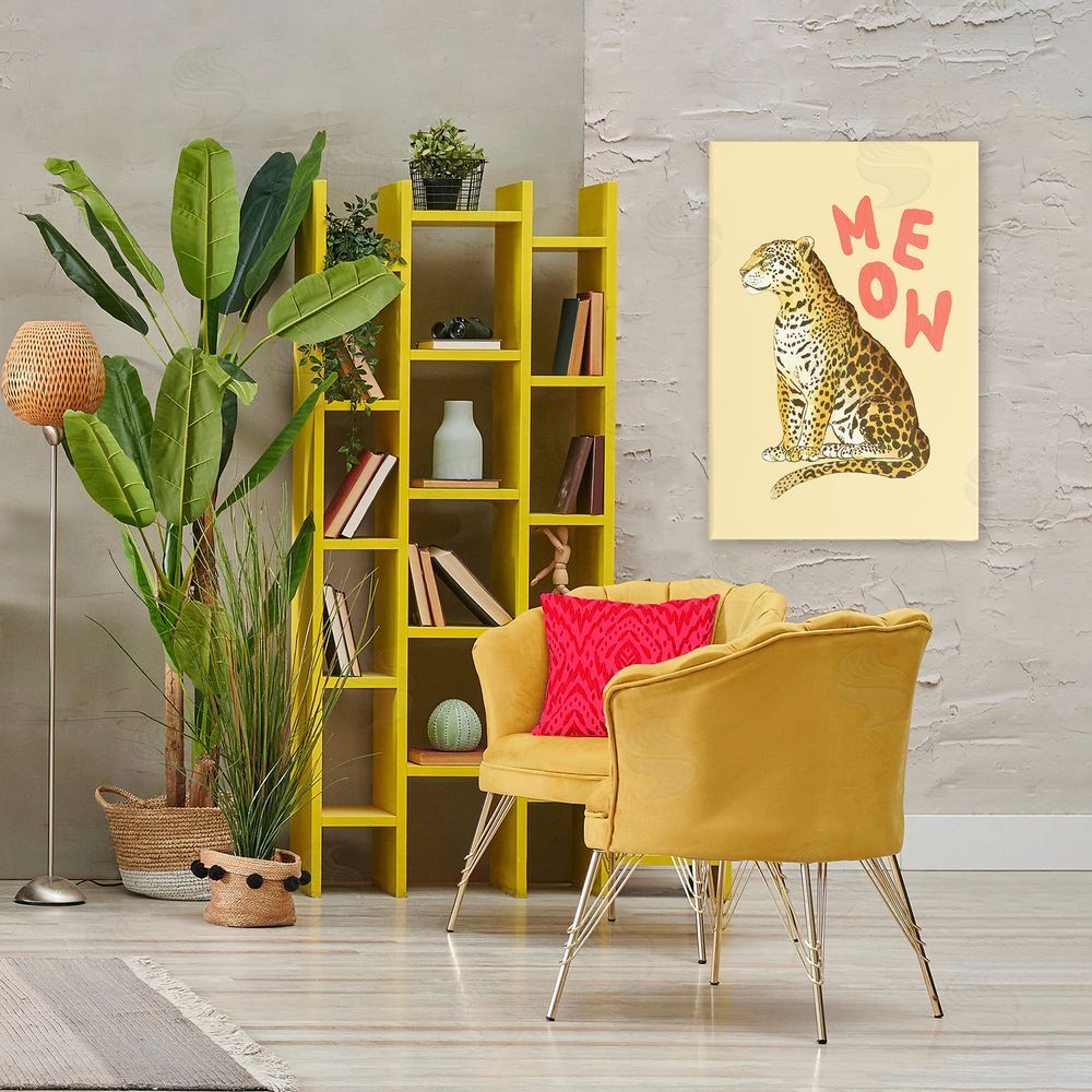 Florentina Dolci Meow Leopard on Yellow