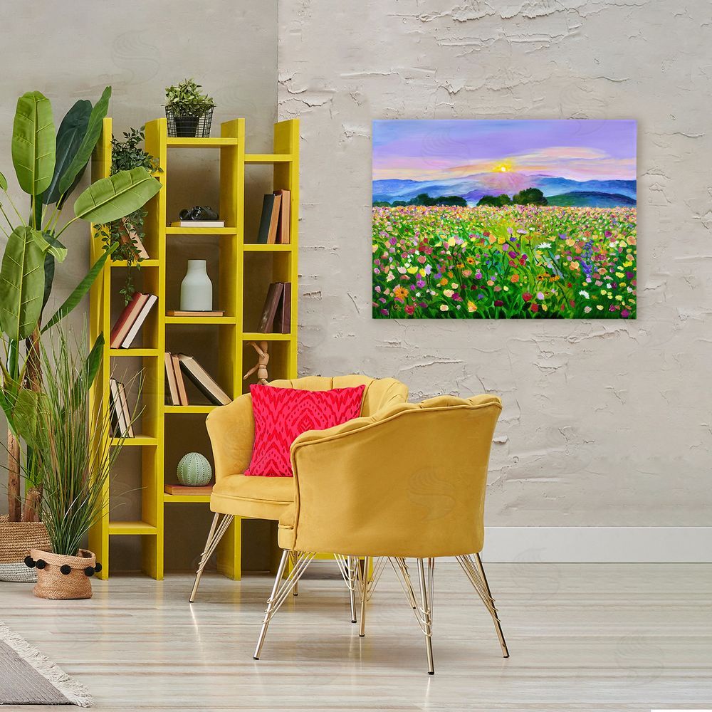 Lee Ann Zirbes Candy Colored Blooms Canvas Art on Wall