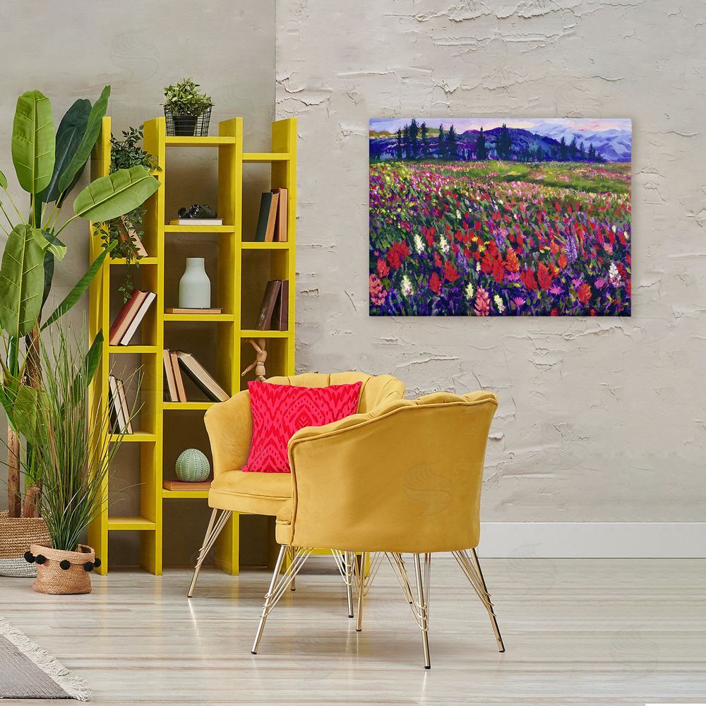 Lee Ann Zirbes Roadside Rhythm Meadow Canvas Art on Wall