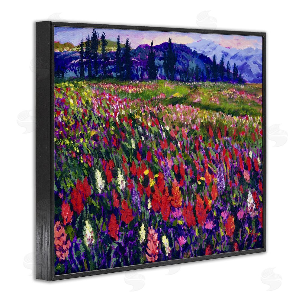 Lee Ann Zirbes Roadside Rhythm Meadow Black Framed Giclee Wall Art Print