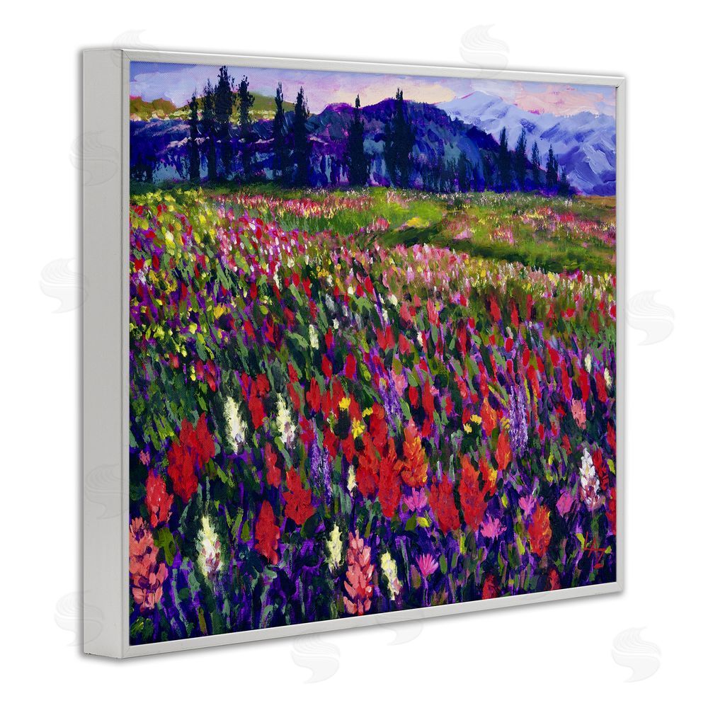 Lee Ann Zirbes Roadside Rhythm Meadow White Framed Giclee Wall Art Print