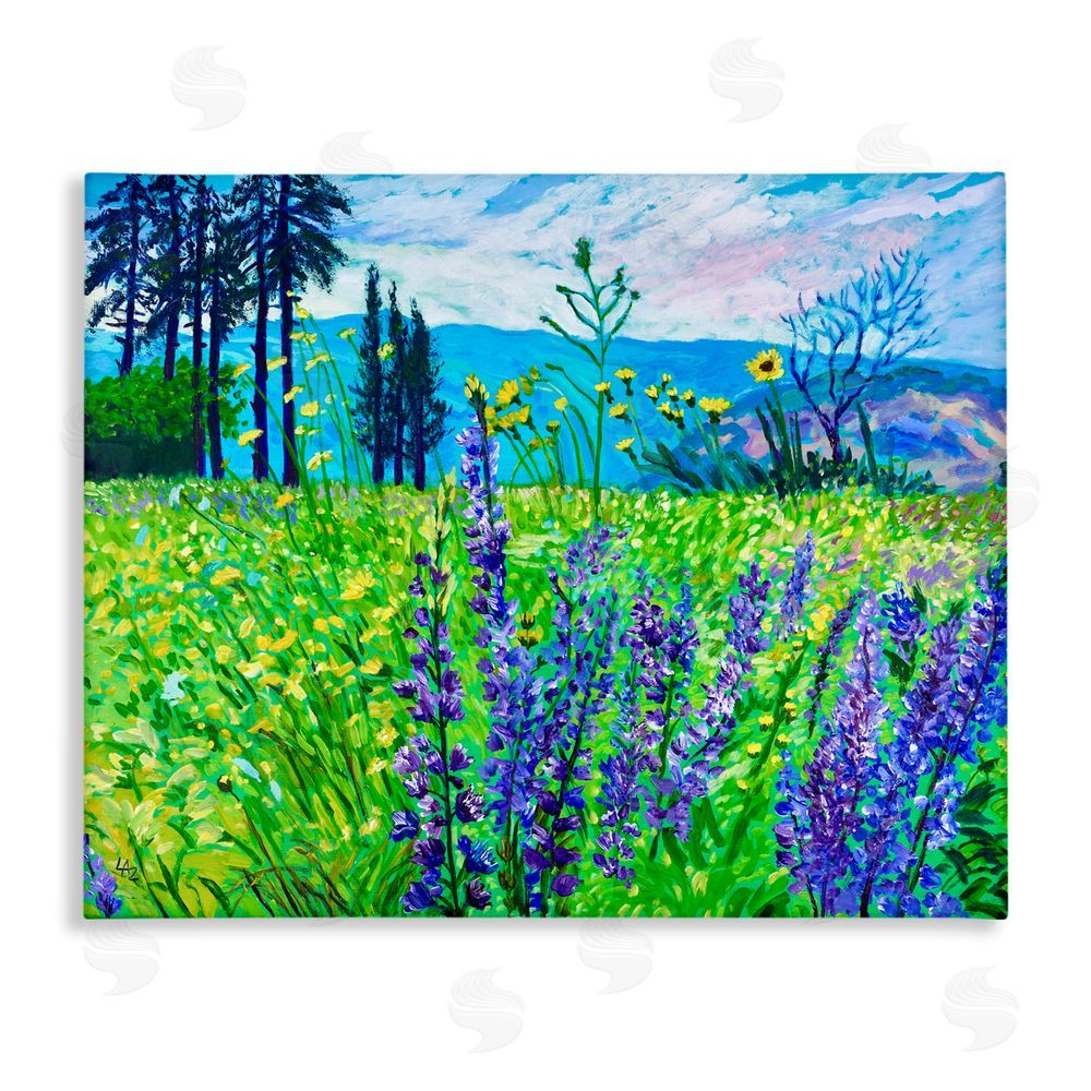 Lee Ann Zirbes Vibrant Elevation Blooms Canvas Wall Art Print