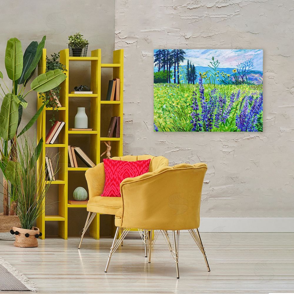 Lee Ann Zirbes Vibrant Elevation Blooms Canvas Art on Wall