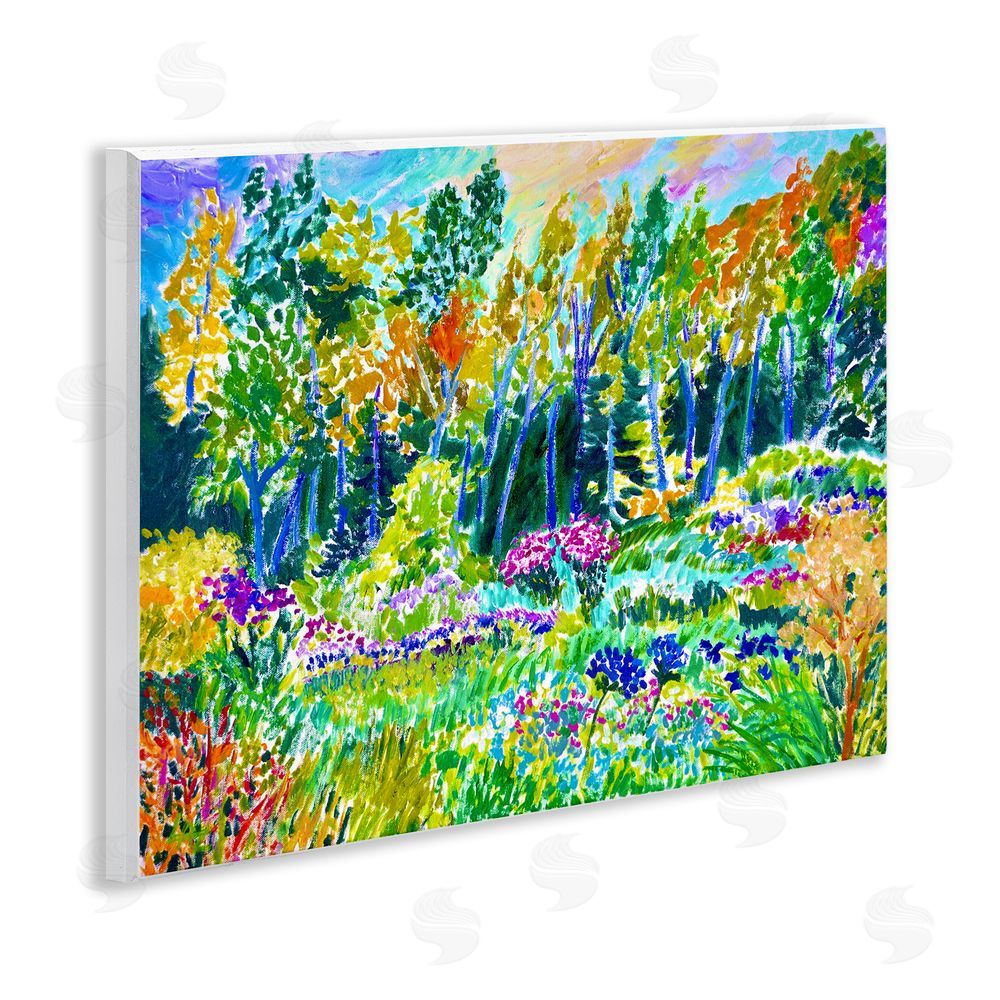 Lee Ann Zirbes Abstract Rainbow Forest Wall Plaque Art Print