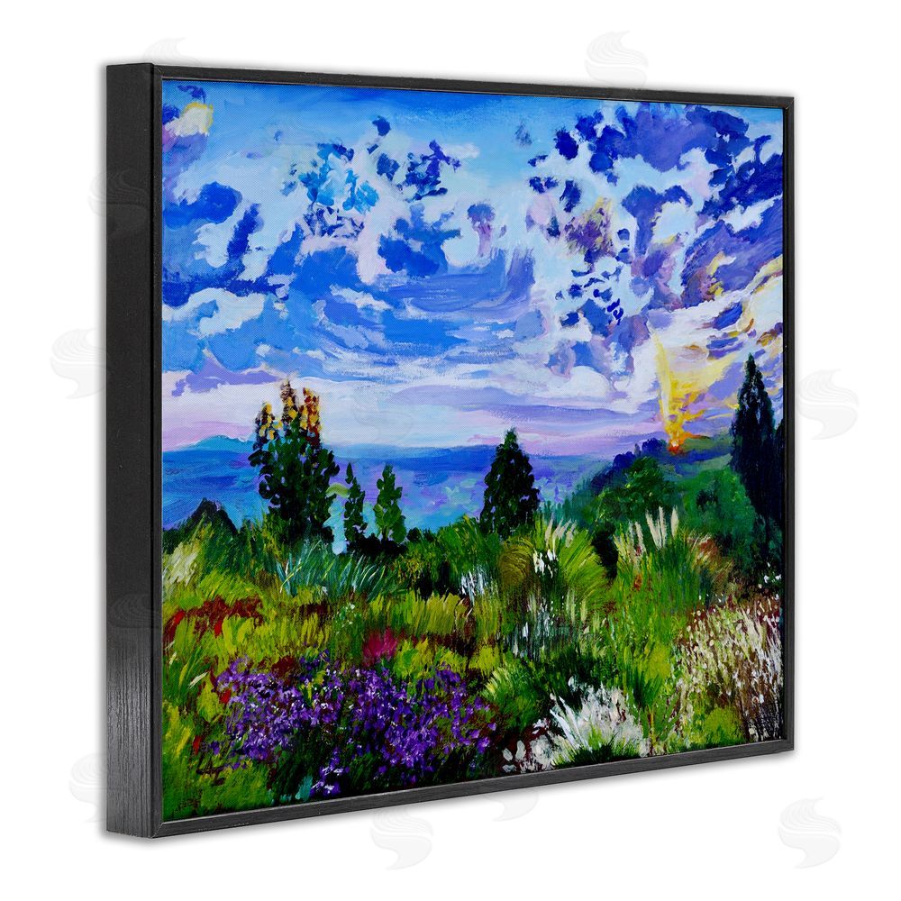 Lee Ann Zirbes Distinctive Nature Landscape Black Framed Giclee Wall Art Print
