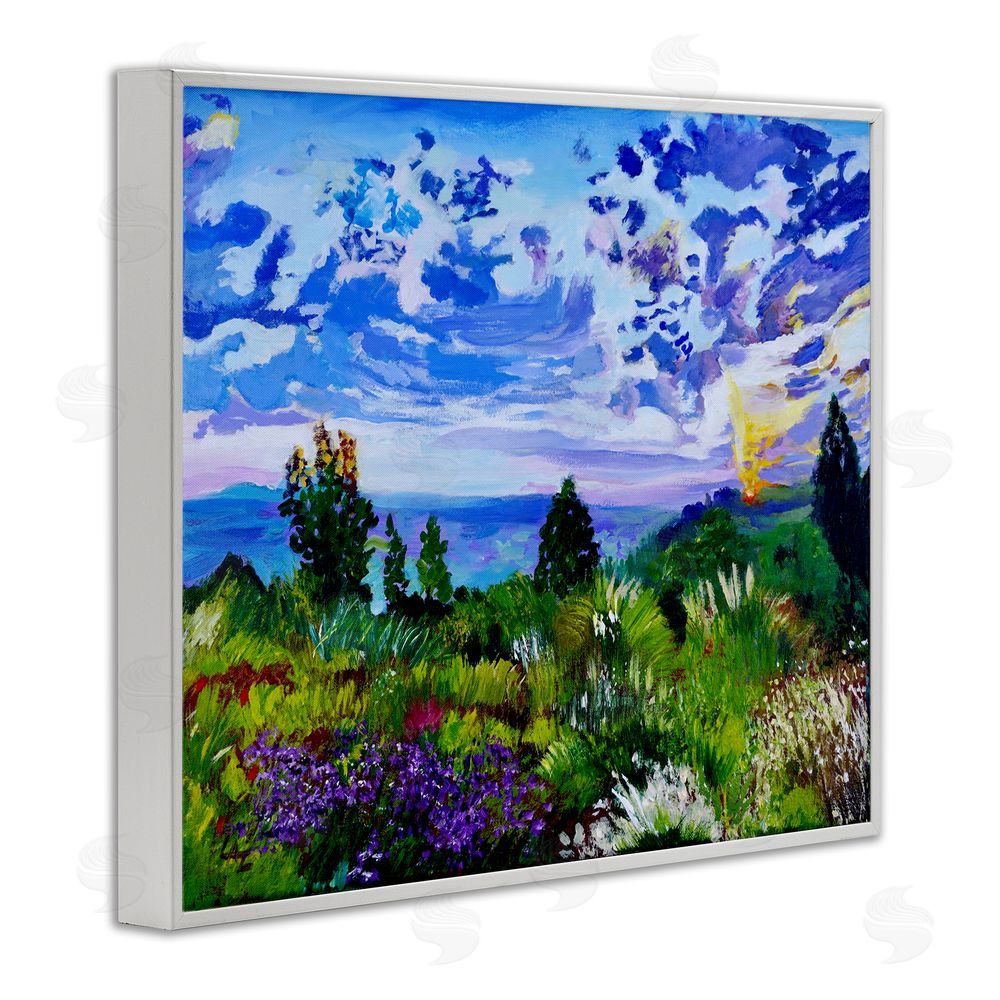 Lee Ann Zirbes Distinctive Nature Landscape White Framed Giclee Wall Art Print