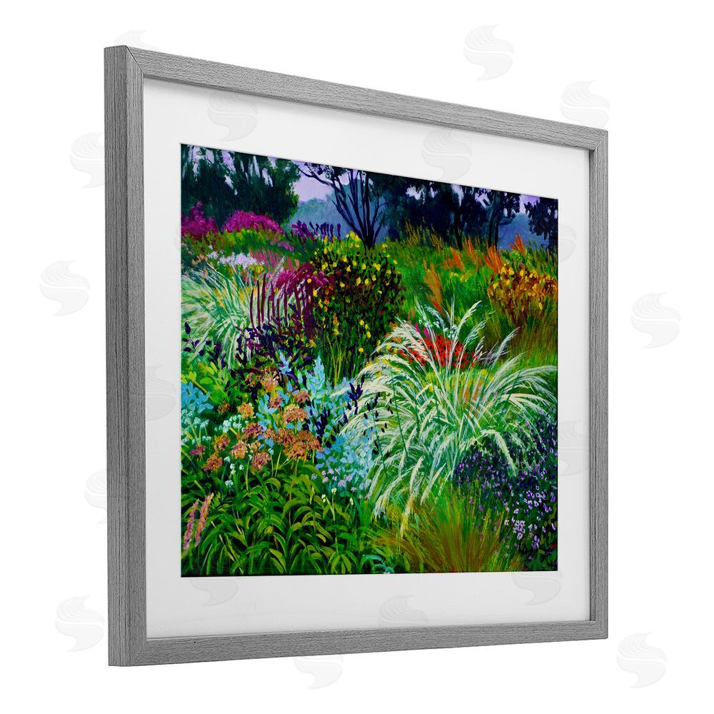 Lee Ann Zirbes Capturing The Moment Gray Framed Print Under Glass with White Mat Wall Art