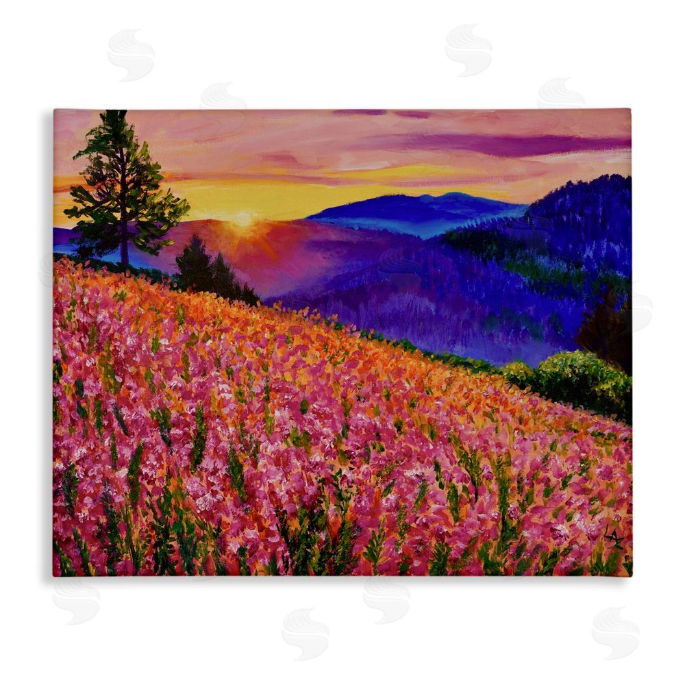 Lee Ann Zirbes Golden Moment Hillside View Canvas Wall Art Print