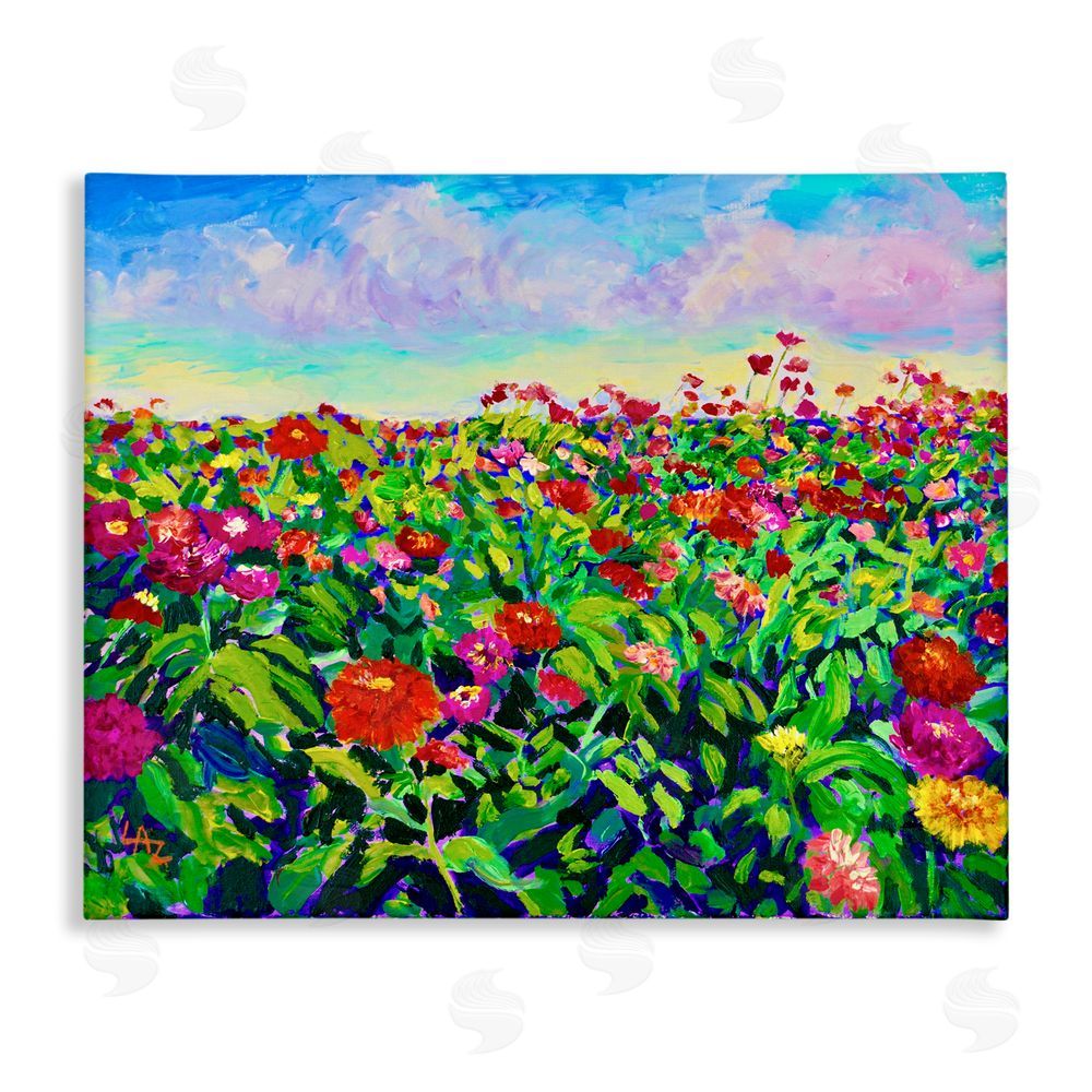Lee Ann Zirbes Hot Summer Blooms Canvas Wall Art Print