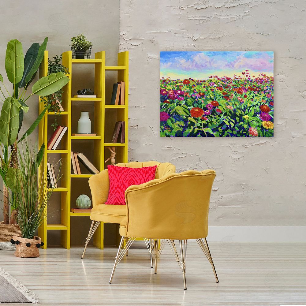 Lee Ann Zirbes Hot Summer Blooms Canvas Art on Wall