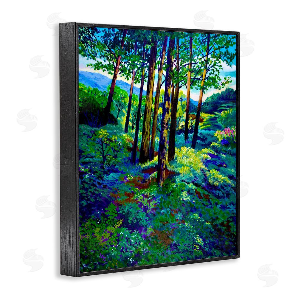Lee Ann Zirbes Blue Ridge Mountain Breezes Black Framed Giclee Wall Art Print