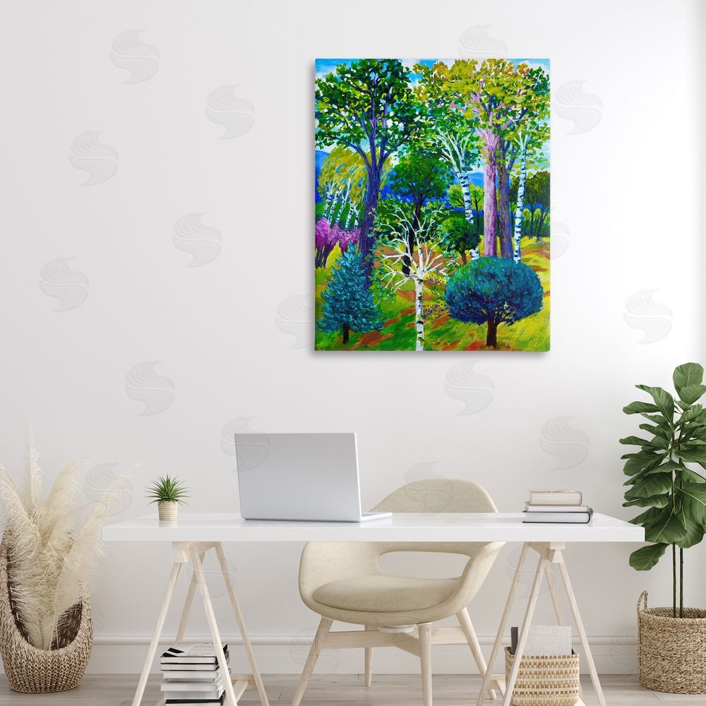 Lee Ann Zirbes Forest Medley Trees Canvas Art on Wall