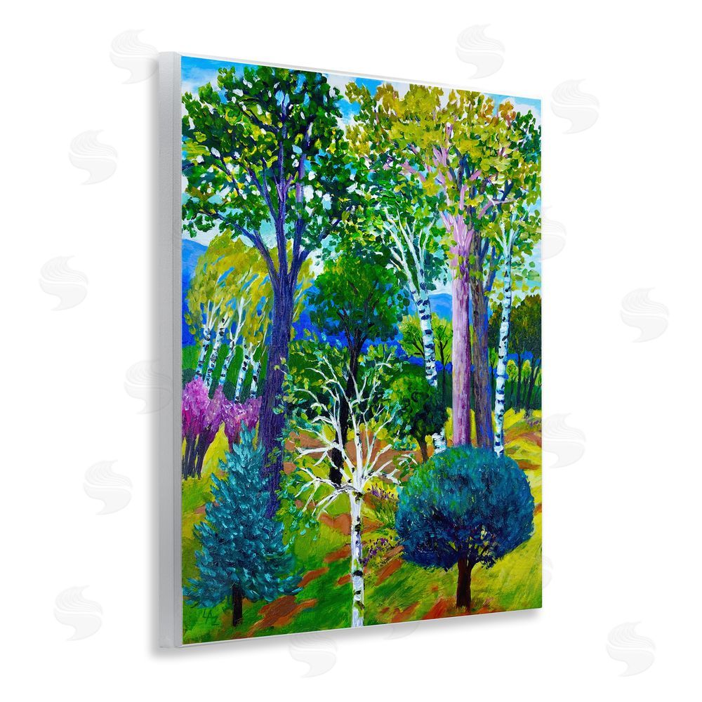 Lee Ann Zirbes Forest Medley Trees Wall Plaque Art Print
