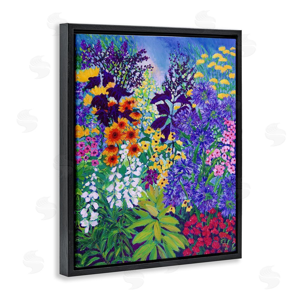 Lee Ann Zirbes Color Companions Assortment Black Floating Frame Canvas Wall Art Print