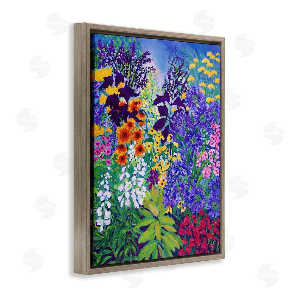 Lee Ann Zirbes Color Companions Assortment Brown Floating Frame Canvas Wall Art Print