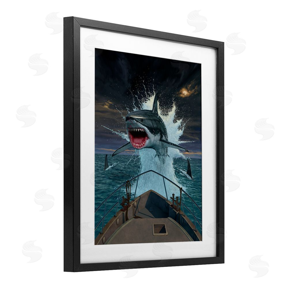 Vincent Hie Fish Out Of Water Black Framed Print Under Glass Wall Art