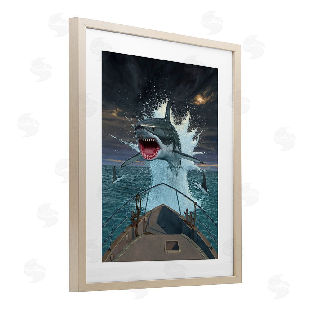 Vincent Hie Fish Out Of Water Brown Framed Print Under Glass Wall Art