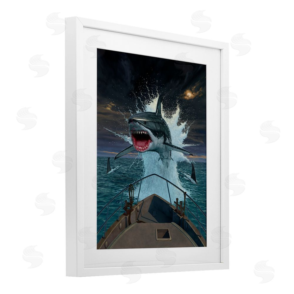Vincent Hie Fish Out Of Water White Framed Print Under Glass Wall Art