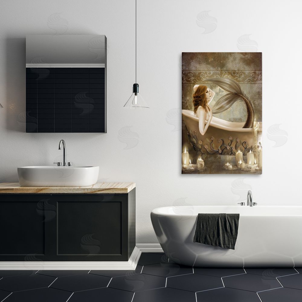 Selina Fenech Sepia Bath Time Mermaid