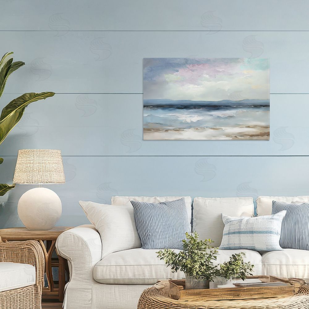 Annabelle Hall Calm Sea Of Sighs Stretched Canvas Wall Art in Room