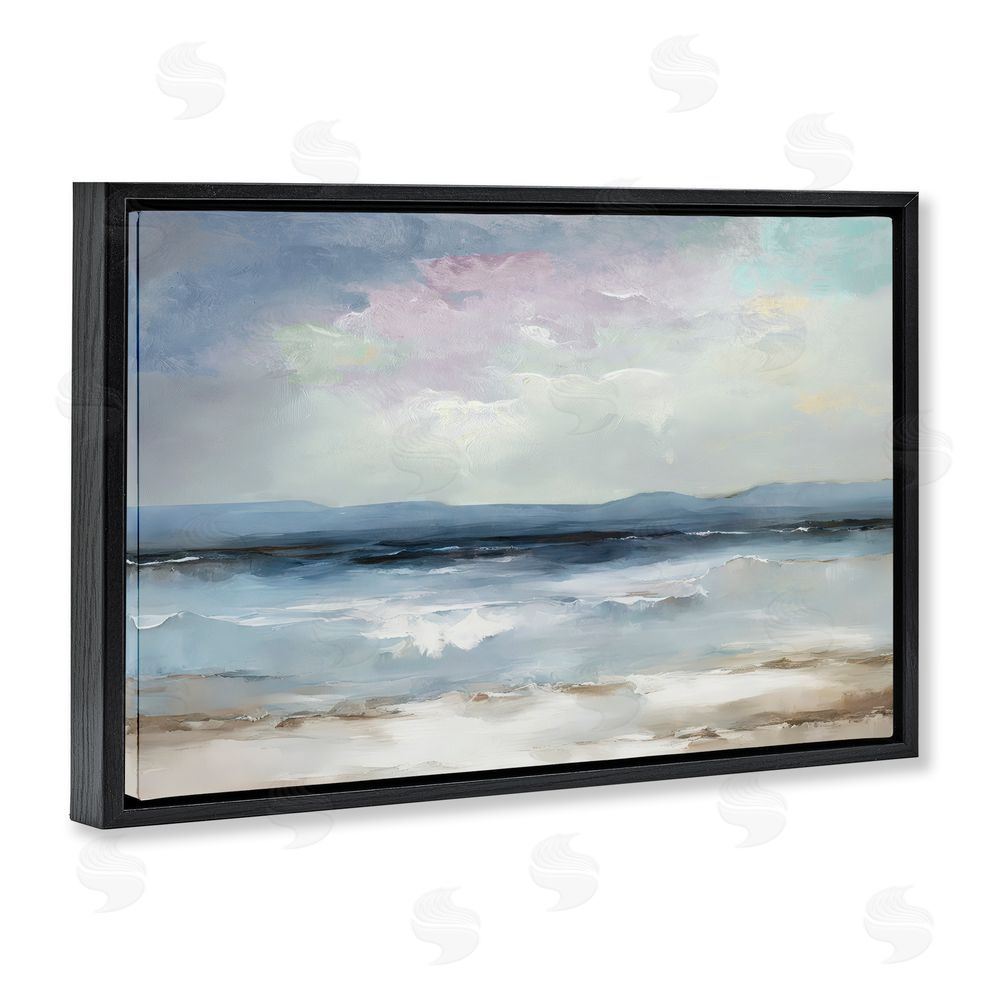 Annabelle Hall Calm Sea Of Sighs Black Floating Frame Canvas Wall Art Print