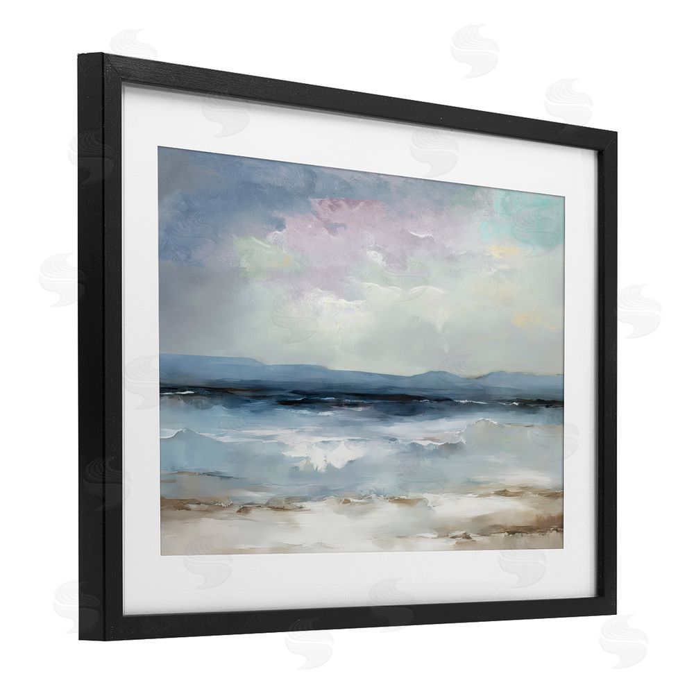 Annabelle Hall Calm Sea Of Sighs Black Framed Print Under Glass Wall Art