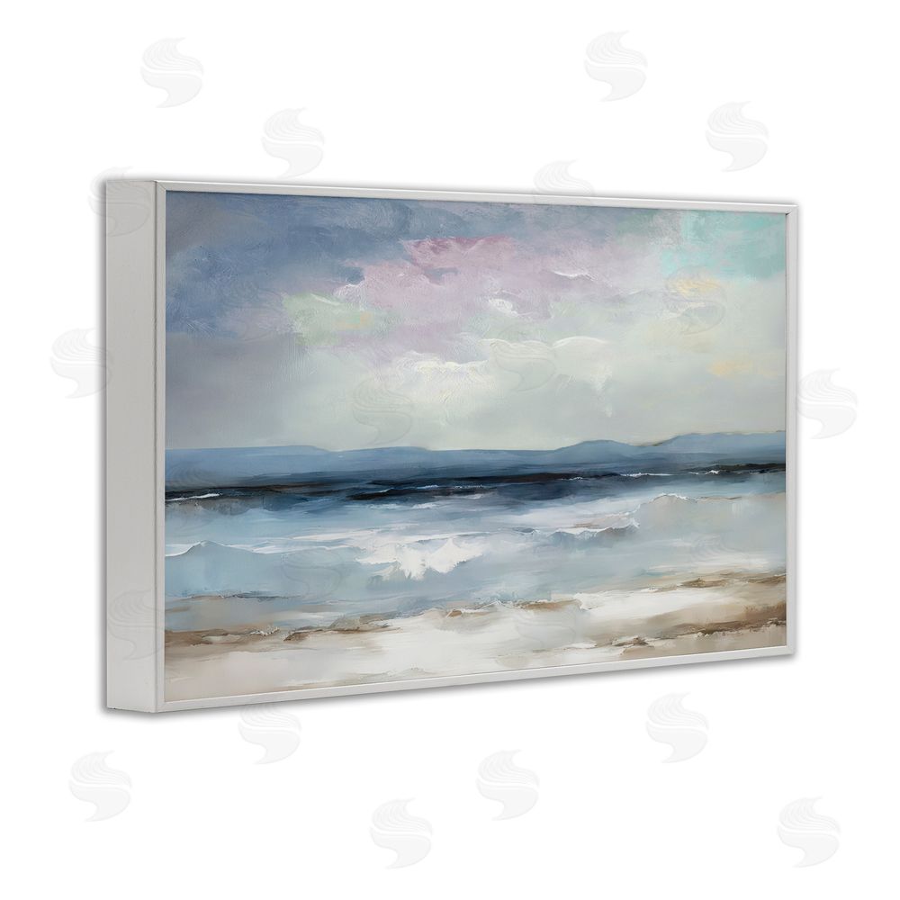 Annabelle Hall Calm Sea Of Sighs White Framed Giclee Wall Art Print