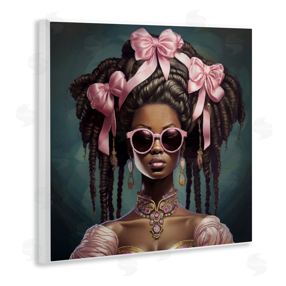 Grotto Studios Rococo Woman With Bows Wall Plaque Art Print